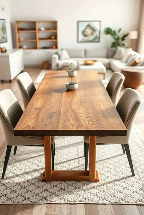 textured dining table styles
