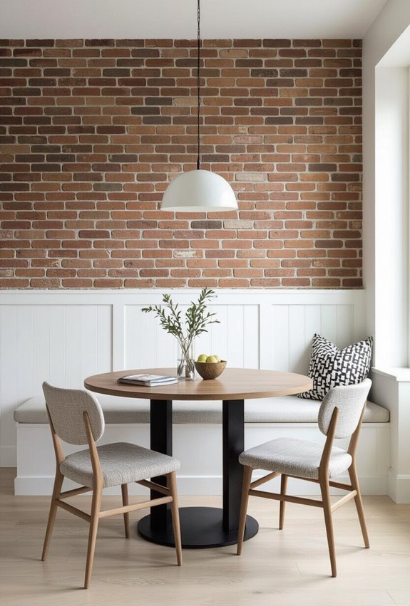 textured durable half height wainscoting