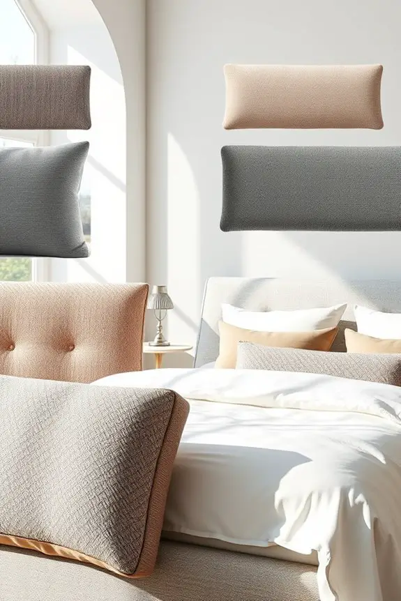 textured fabric backrests comfort
