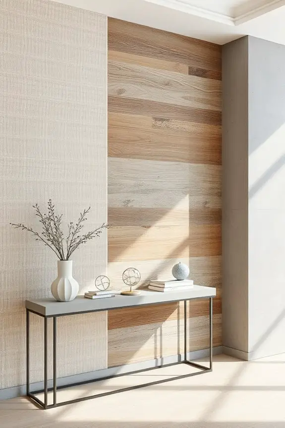 textured finishes enhance interiors