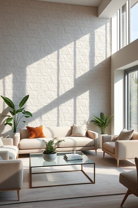 textured finishes enhance walls