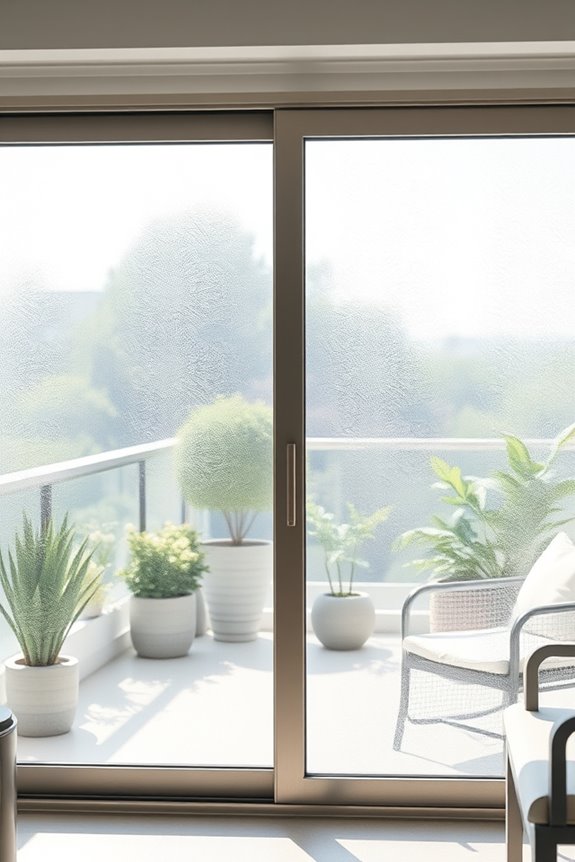 textured glass for privacy