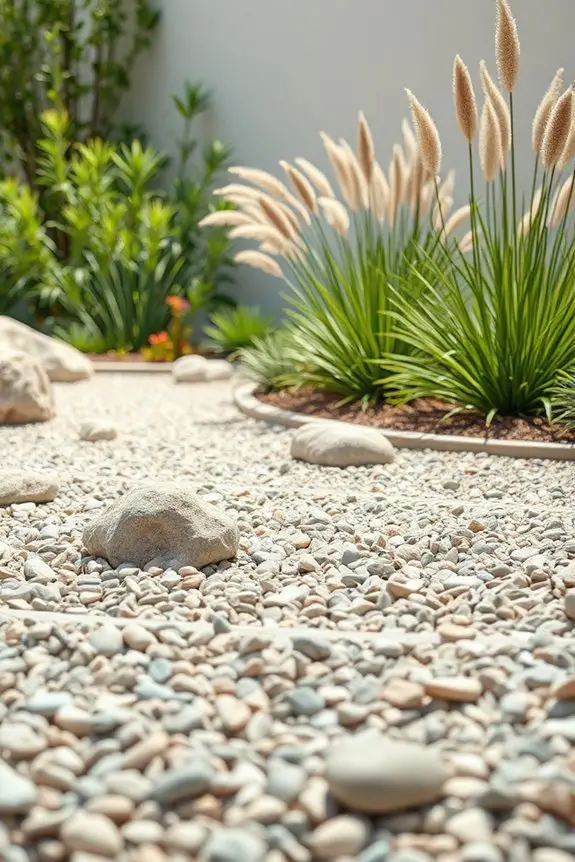 textured gravel garden elegance