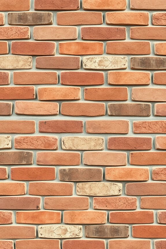textured joints enhance brick walls