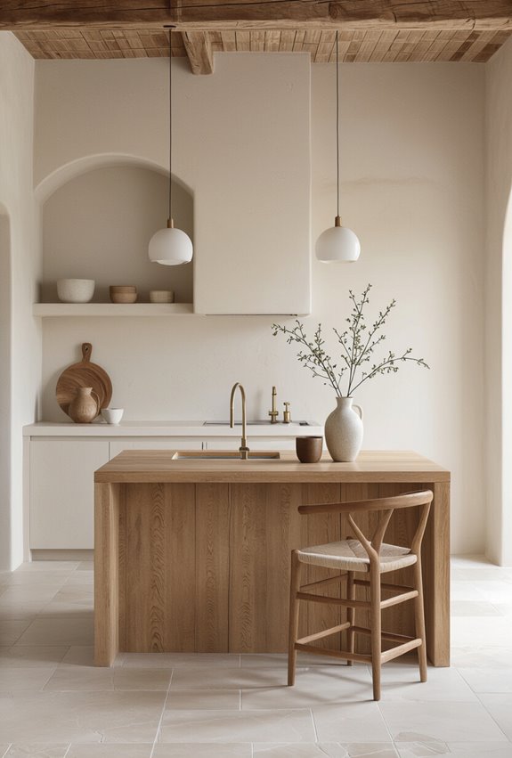 textured limewash walls for contrast