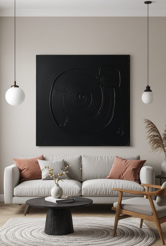 textured matte charcoal industrial contrast