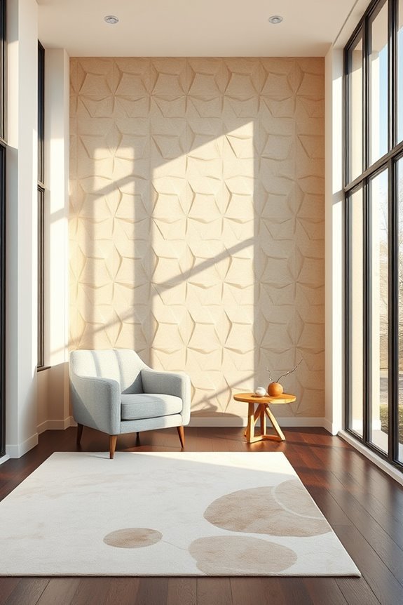 textured minimalist wall treatments