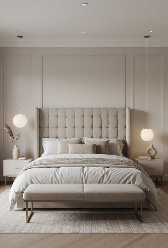 textured oversized statement headboard