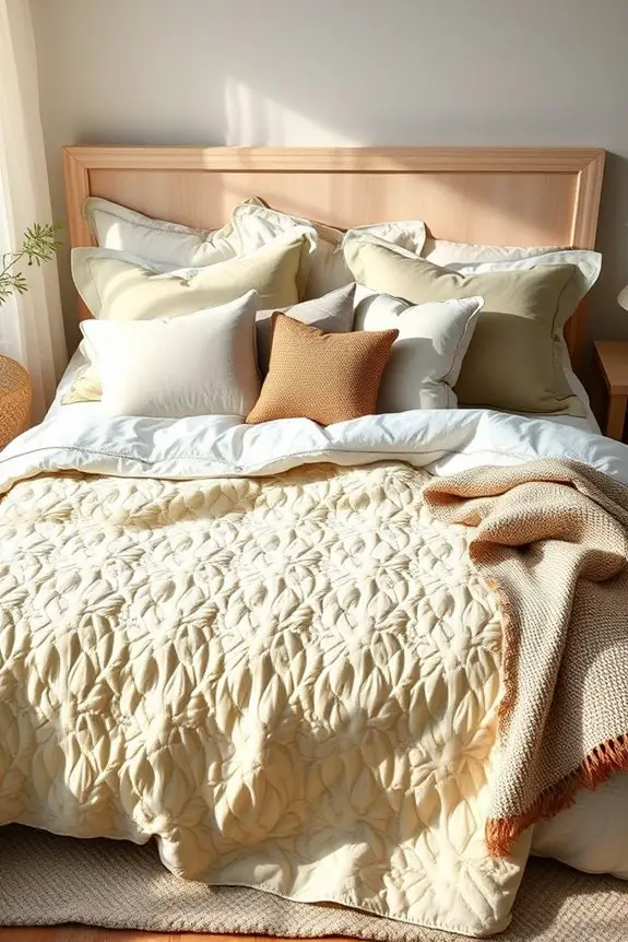 textured quilts for cozy elegance