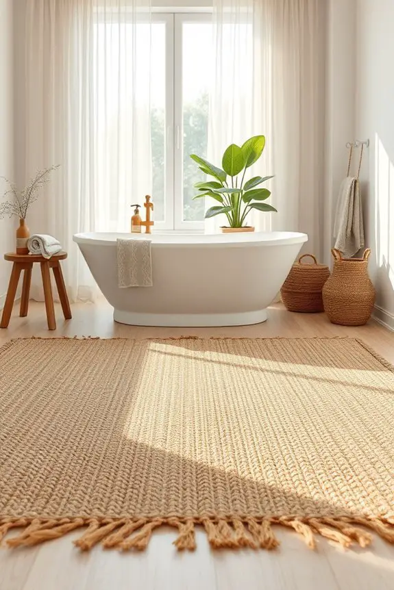 textured rugs enhance ambiance