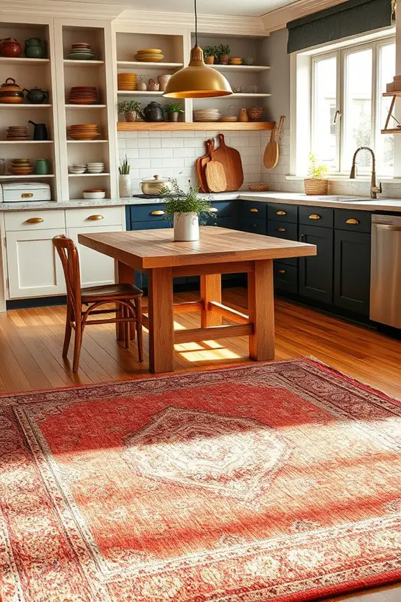textured rugs for warmth