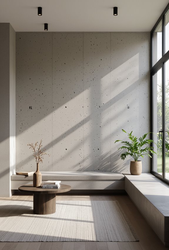 textured rustic exposed aggregate