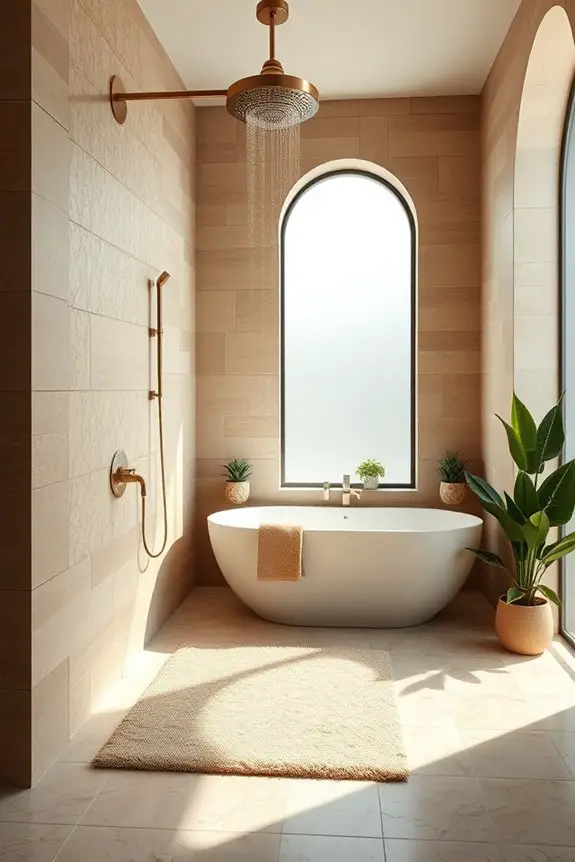 textured shower wall elegance