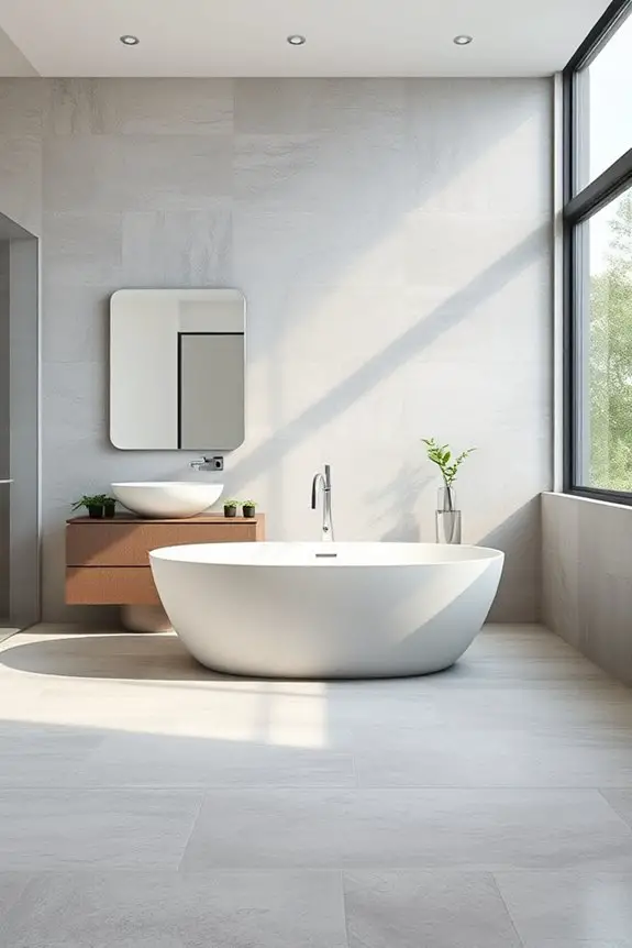 textured tiles enhance bathroom appeal