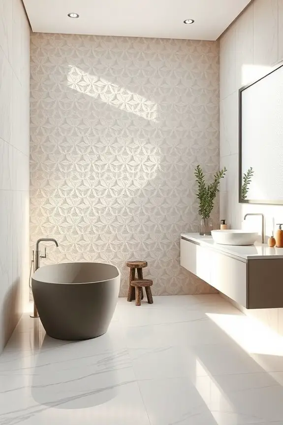 textured wall finishes enhance aesthetics