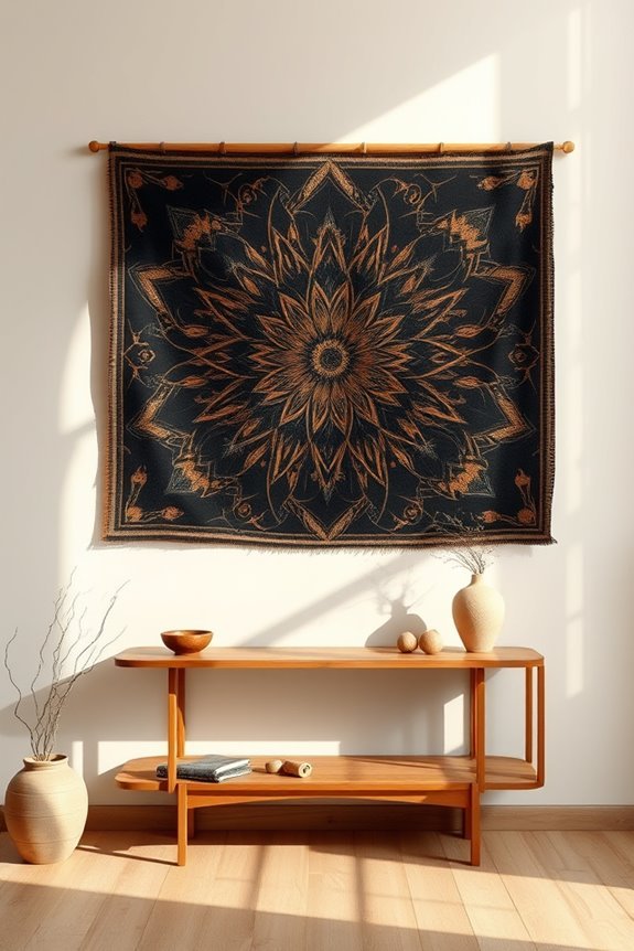 textured wall tapestry decor