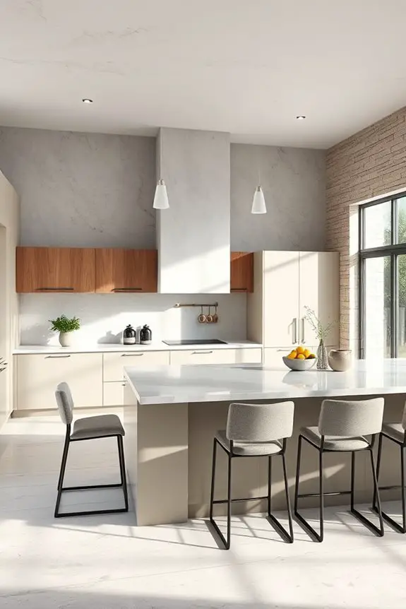 textured wall treatments enhance kitchens