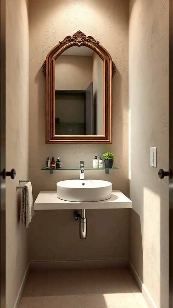 textured walls enhance bathrooms