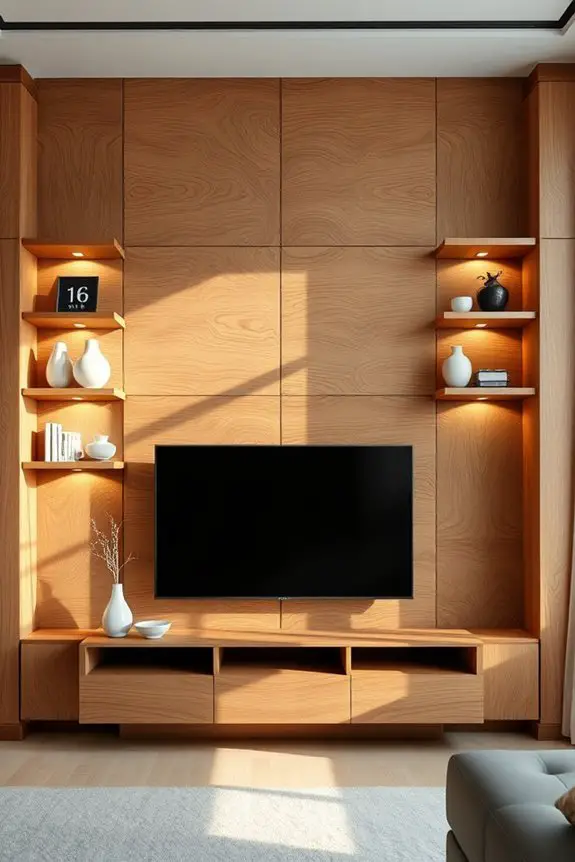 textured wood paneling elegance