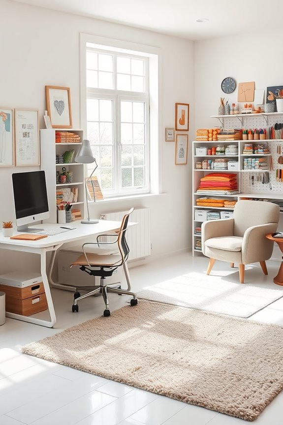 thematic craft room sanctuary
