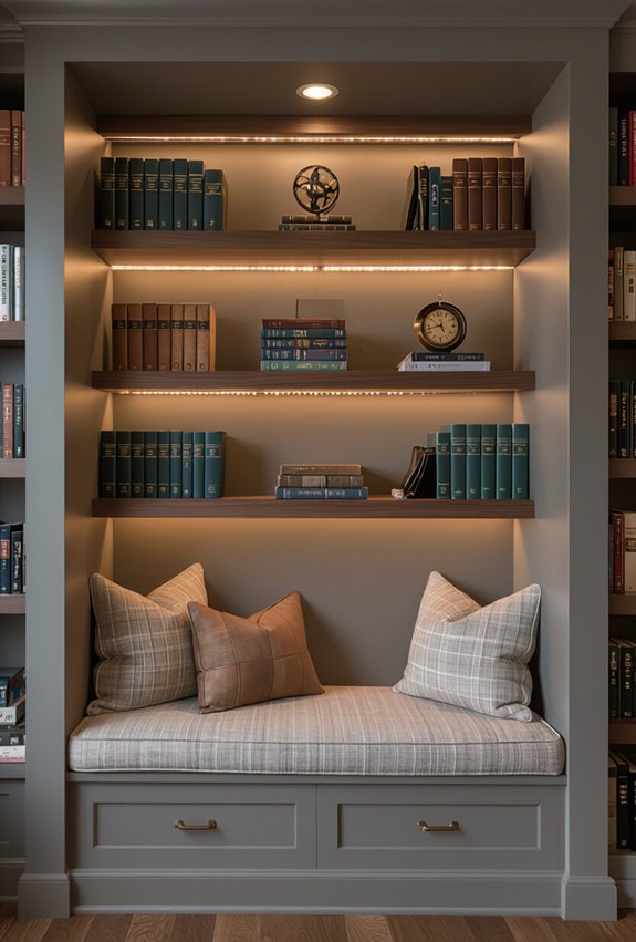 themed accent shelving displays