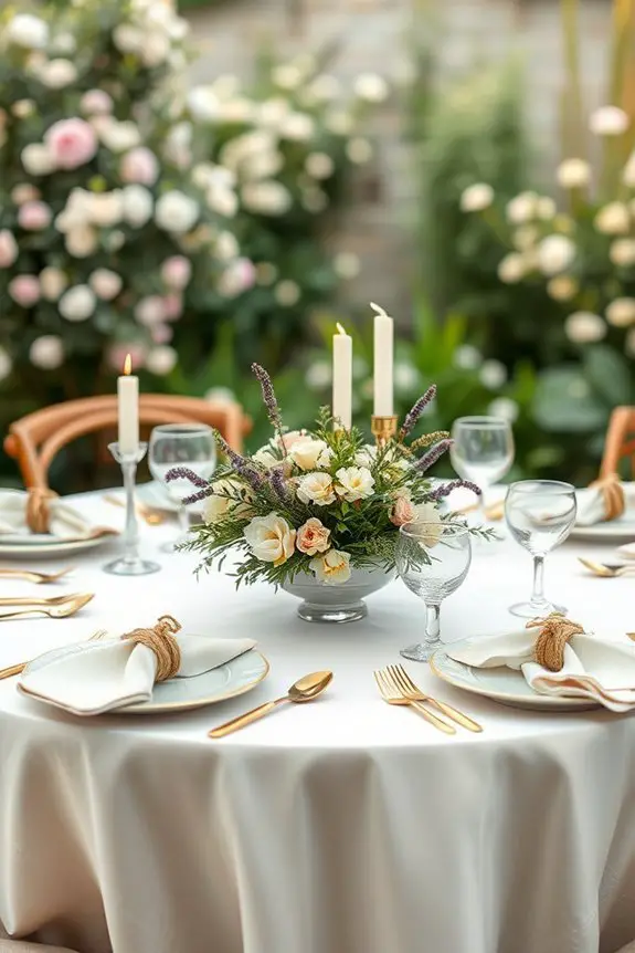 themed anniversary table settings