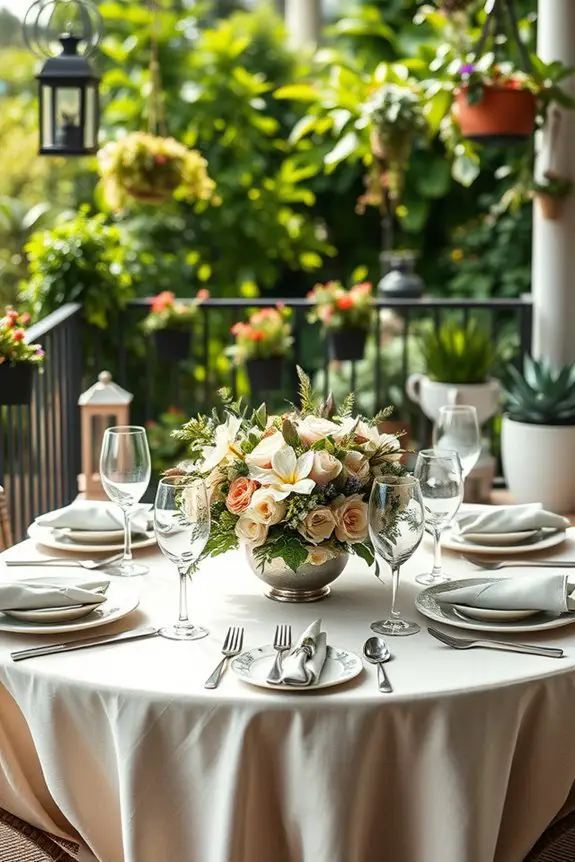 themed balcony dinner parties