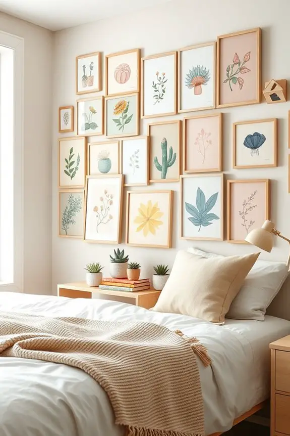themed collage wall decor