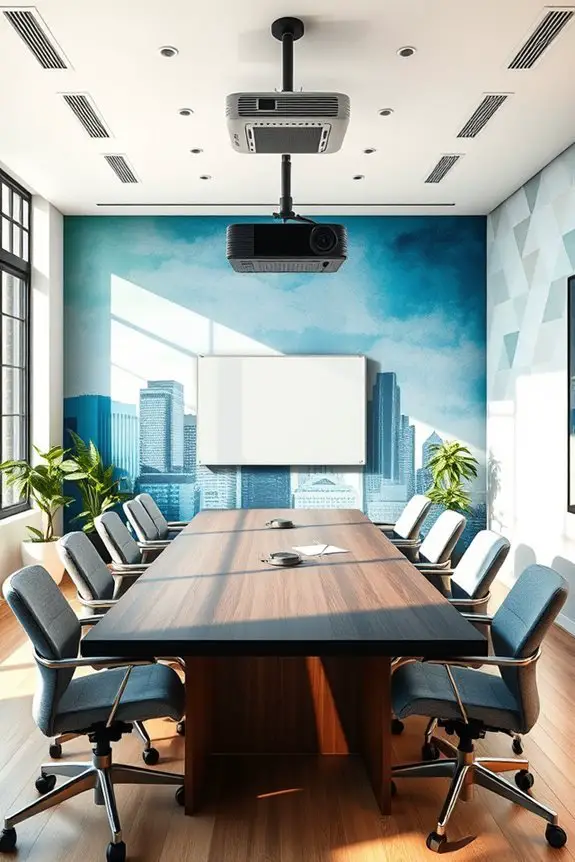 themed conference room transformation
