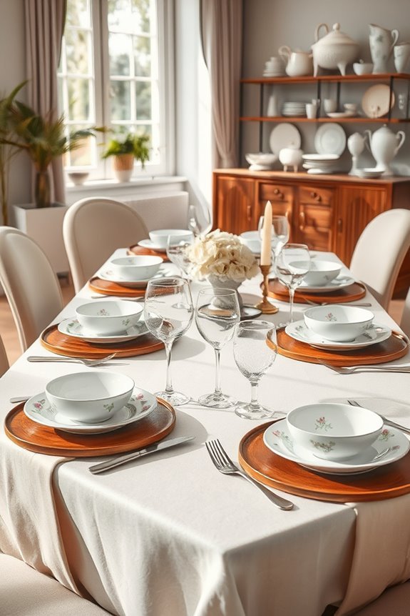 themed dinnerware enhances dining