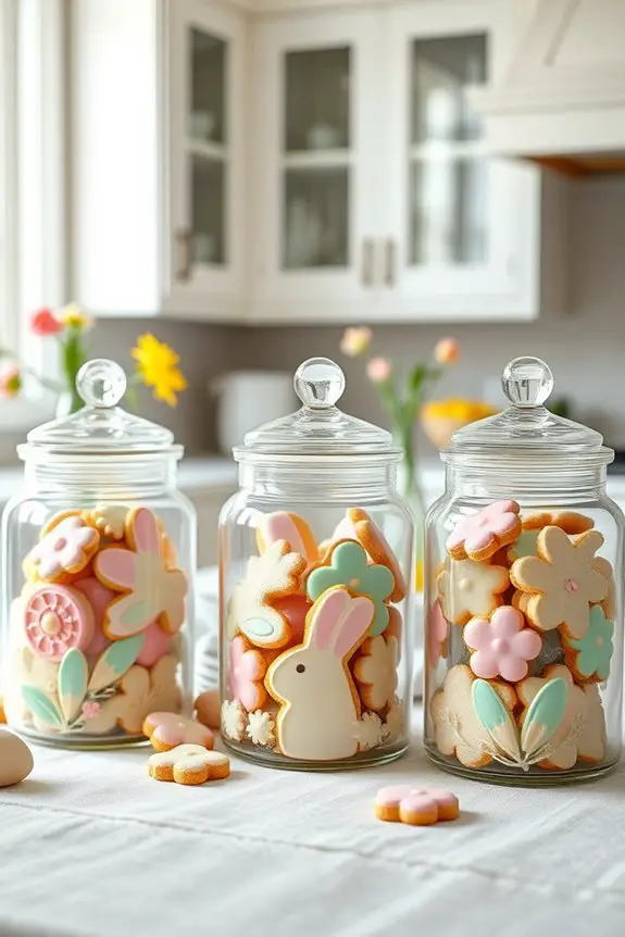 themed easter cookie jars