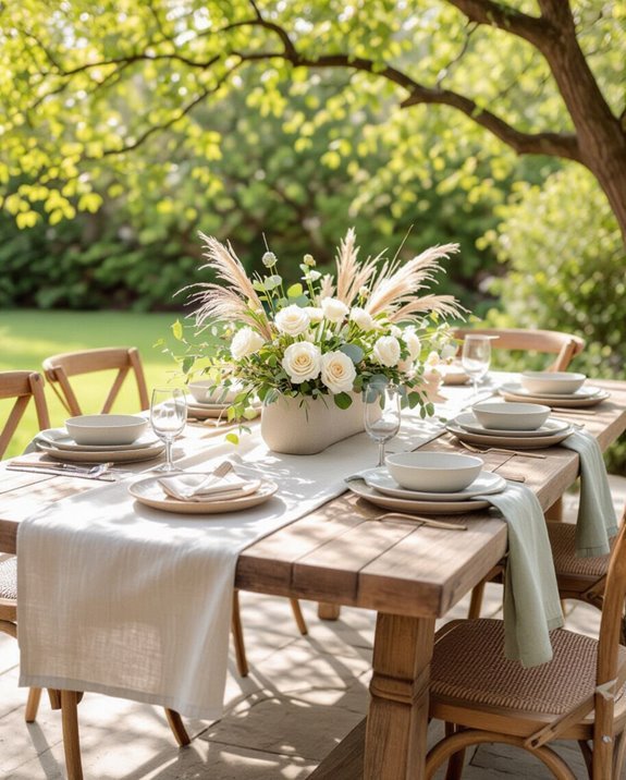 themed tableware and linens