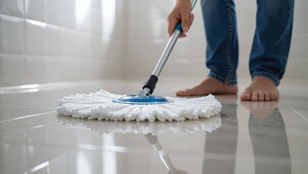 thorough mopping for cleanliness
