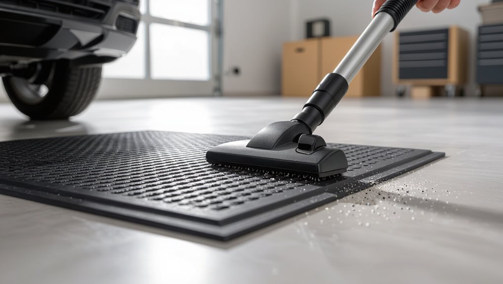 thorough vacuuming edges grooves
