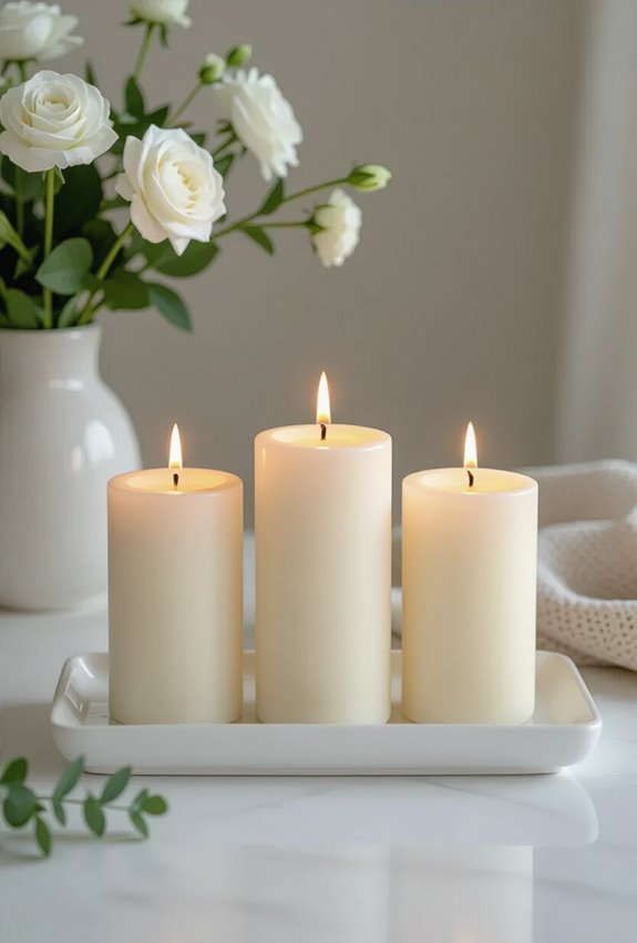 three candles distinct unity