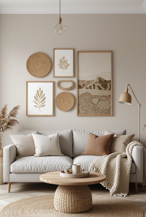 thrifted boho wall makeover