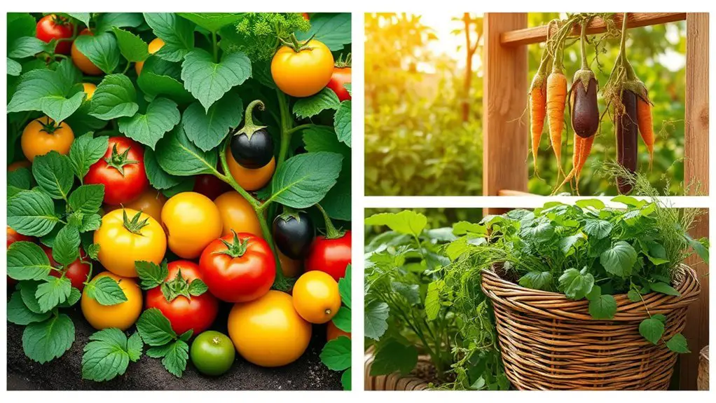 thriving home garden vegetables