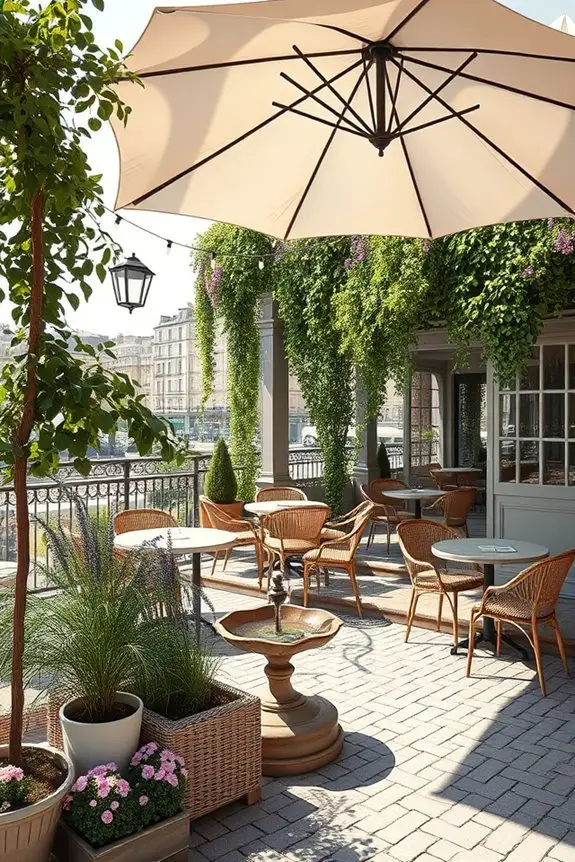 tiered outdoor social spaces