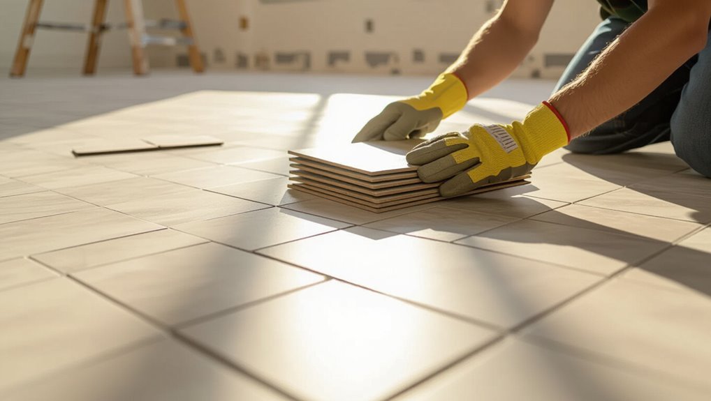 tile acclimation and layout