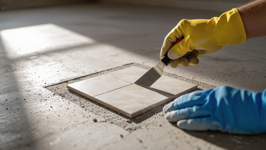 tile adhesion testing procedure