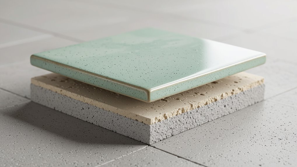 tile cross section layers explained