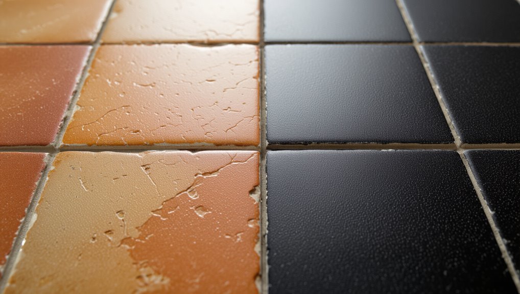 tile edge and grout