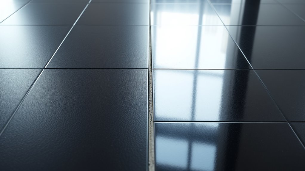 tile finish cleaning differences