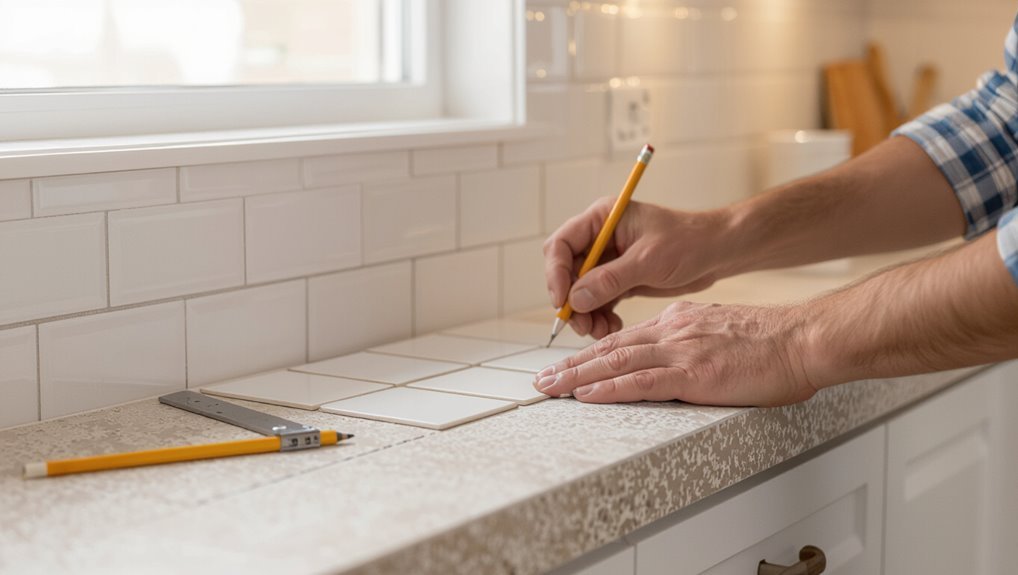 tile layout and marking
