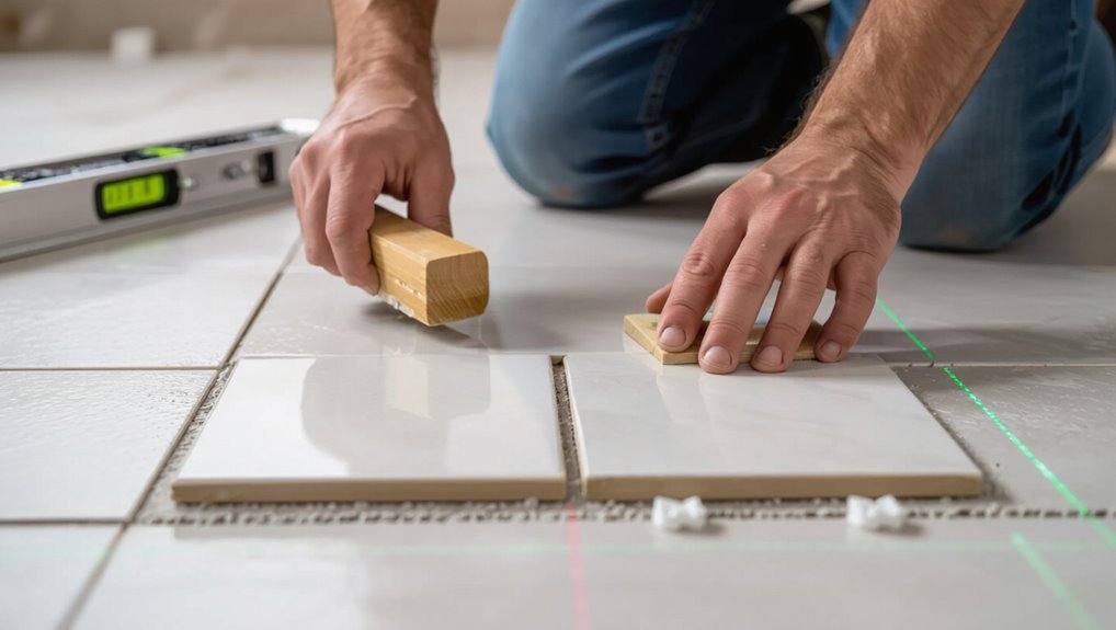 tile placement and alignment