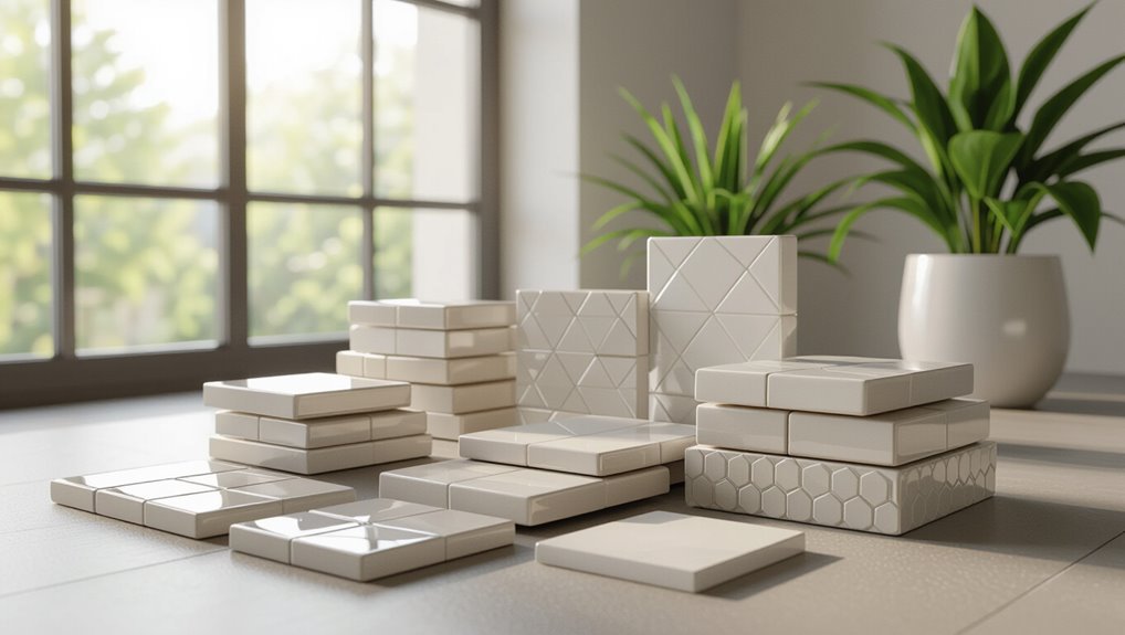 tile sizes shapes finishes