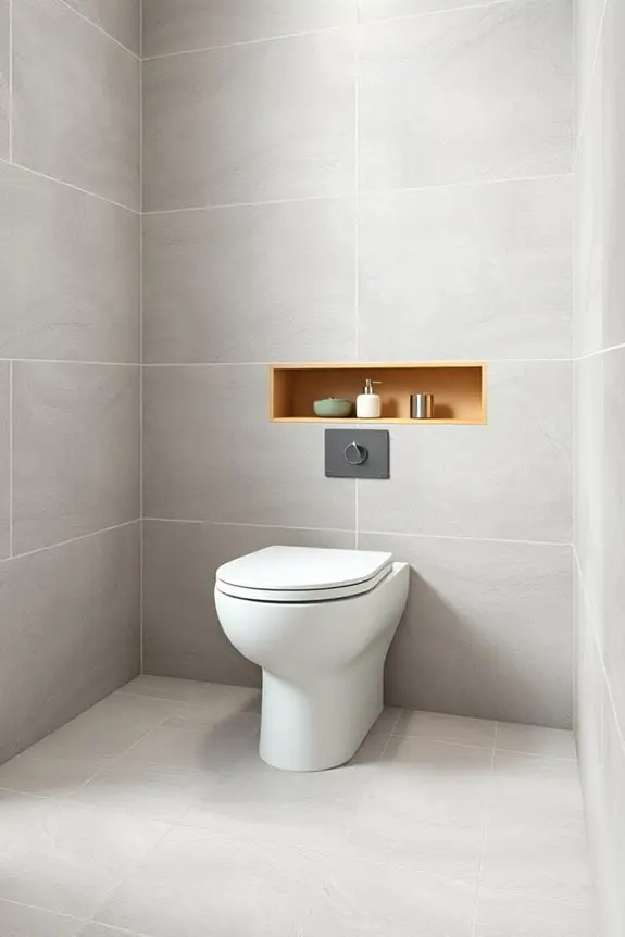 tiled walls and floors