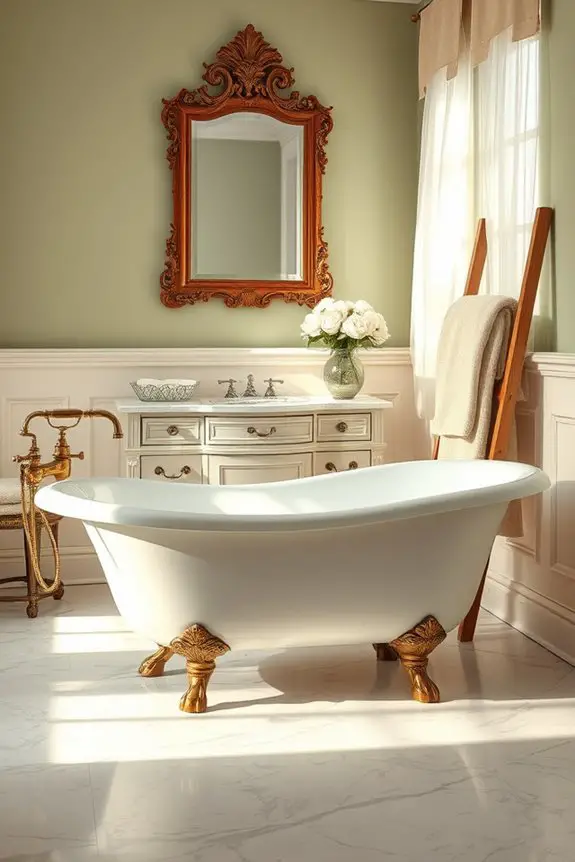 timeless antique bathroom palettes