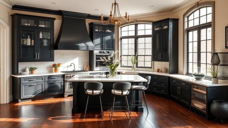 timeless black and cream kitchens