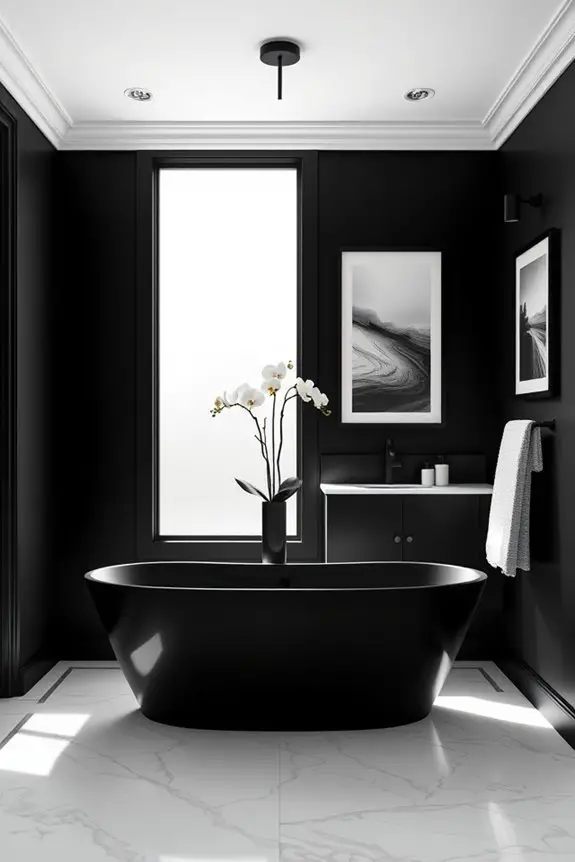 timeless black and white decor